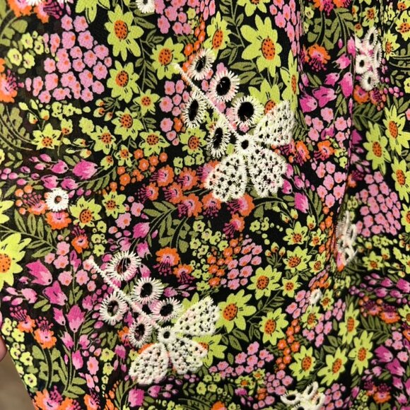 LEYDEN NEW NWT floral wildflower print skirt L Nomadic Getaway skirt - Picture 3 of 5